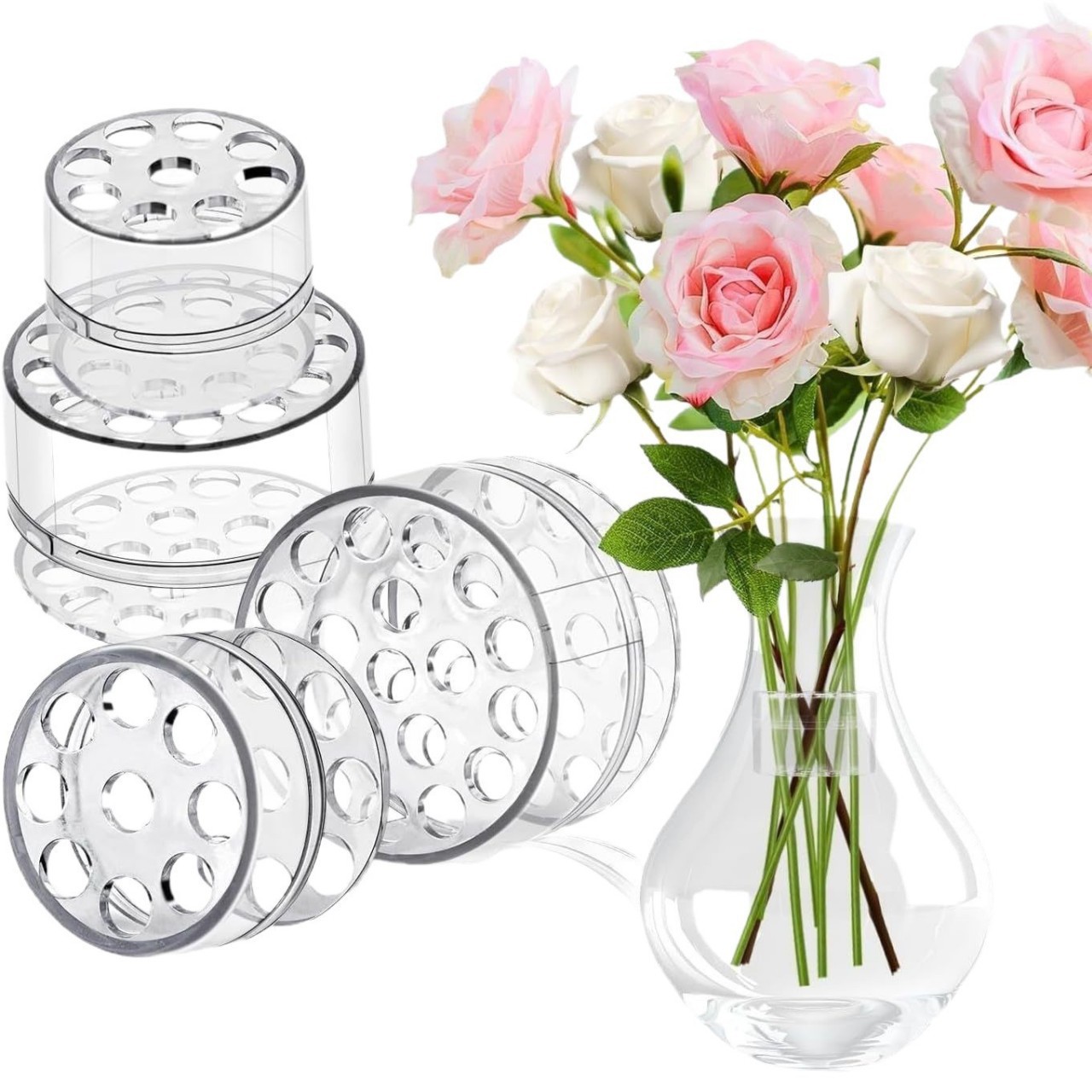 Flower Girl Basket - حامل سيقان زهور حلزوني للإيكيبانا، حامل