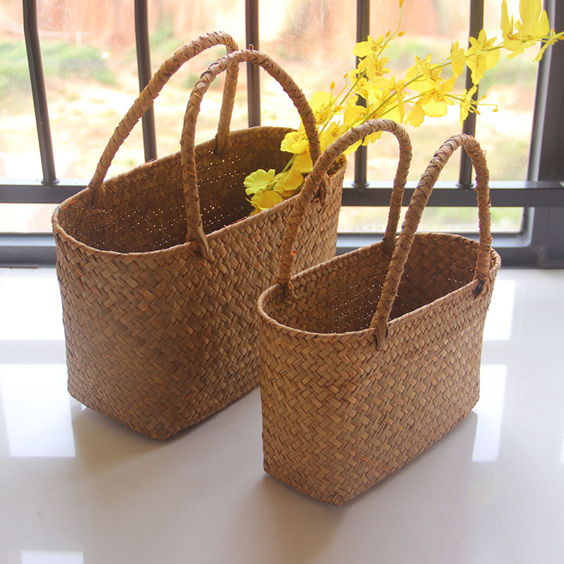 Flower Girl Basket - Seaweeds المنسوجة سلة زهرة سلة حديقة