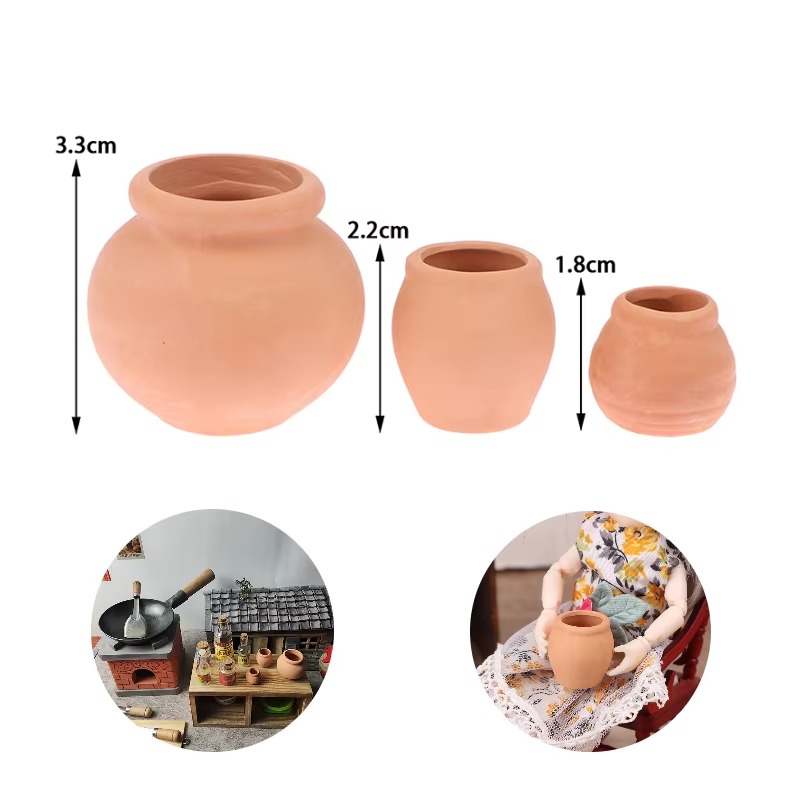 Flower Girl Basket - 1:12 دمية المنمنمات ديكورا زهرية صغيرة