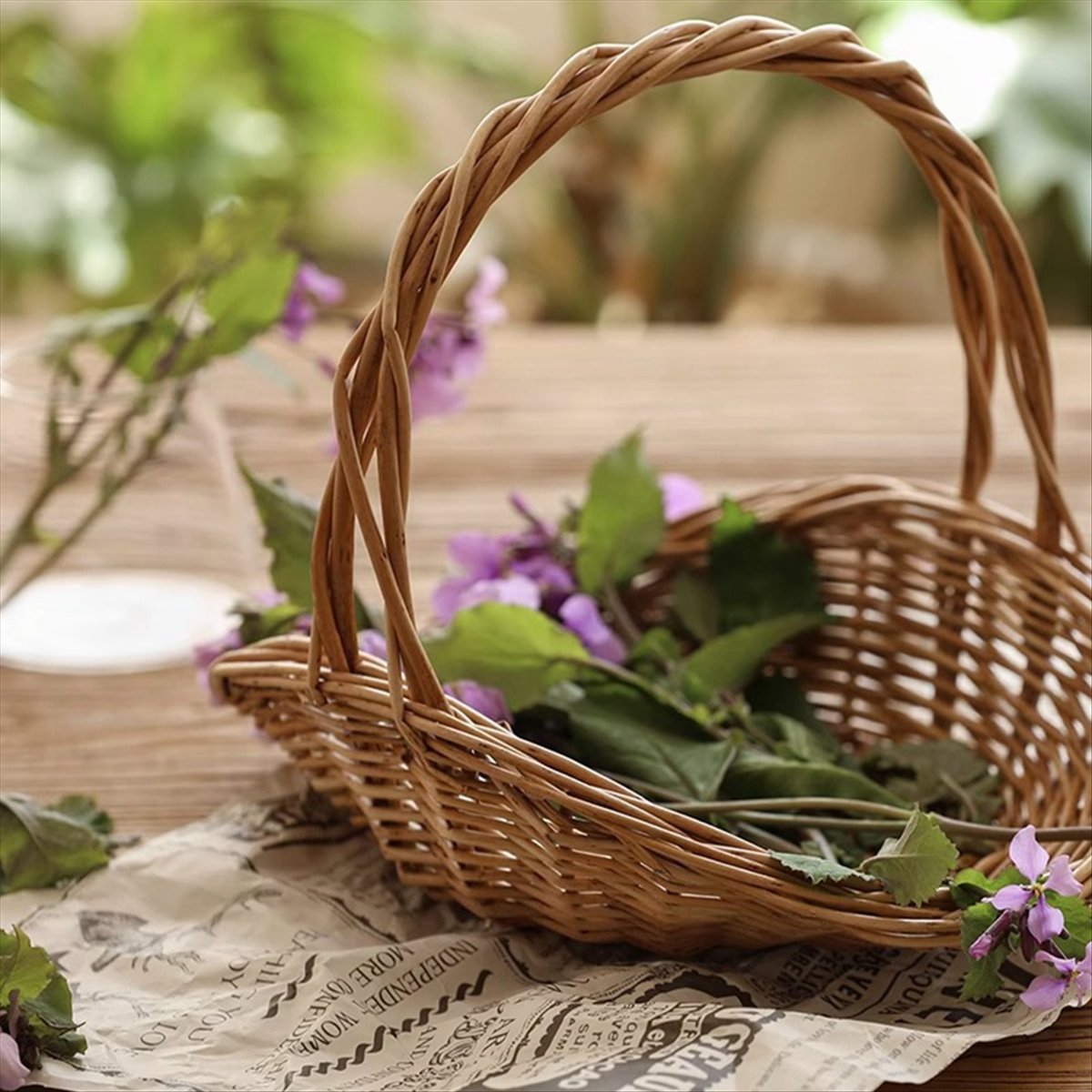 Flower Girl Basket - سلة نزهة ABST، سلة حلوى عيد