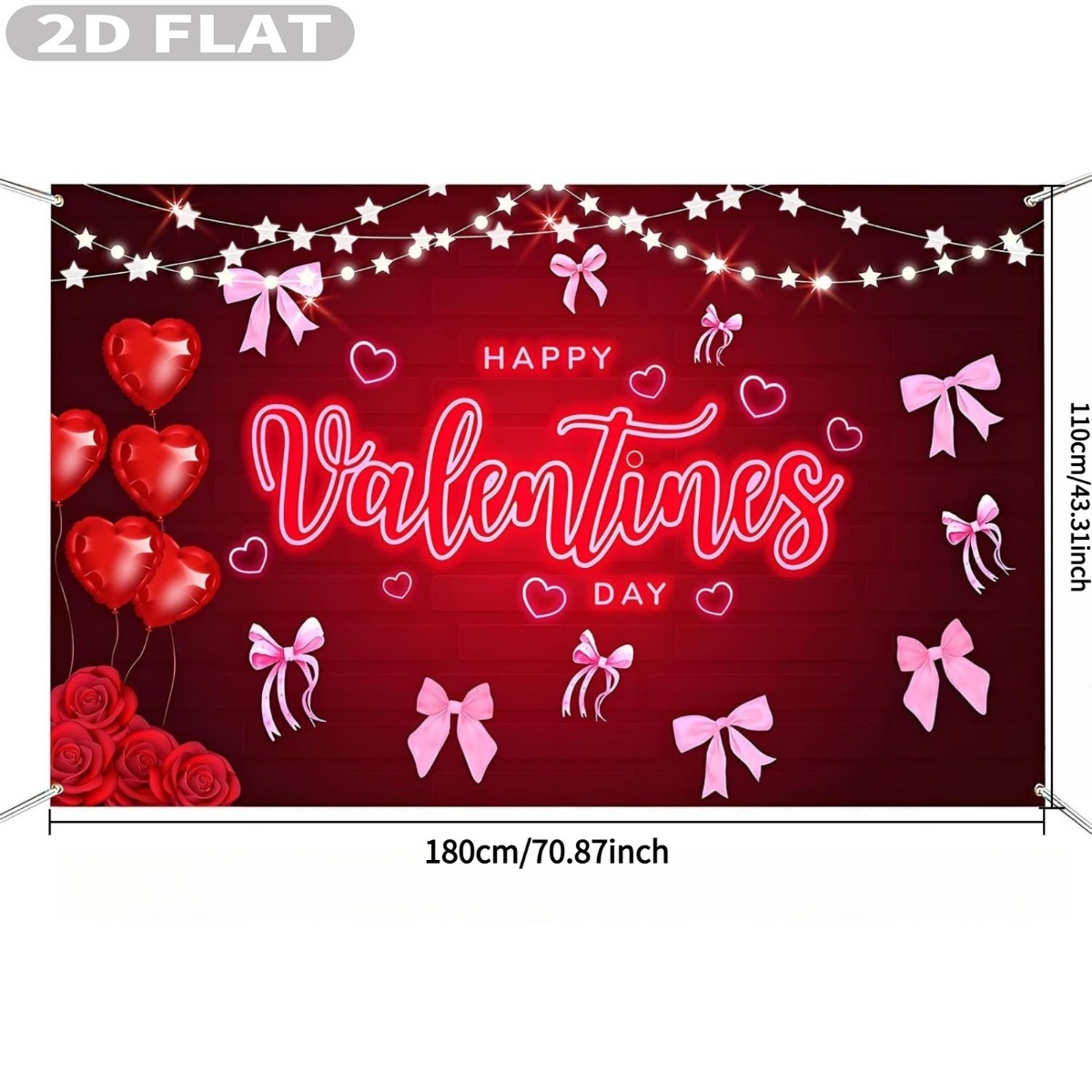 2D شقة 1 قطعة حفلة عيد الحب سع - مراجعة Photo Booth Prop وسعره
