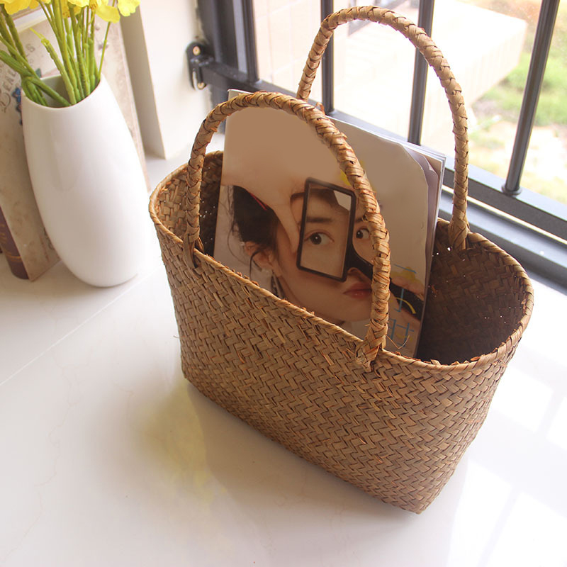Seaweeds المنسوجة سلة زهرة سلة - مراجعة Flower Girl Basket وسعره